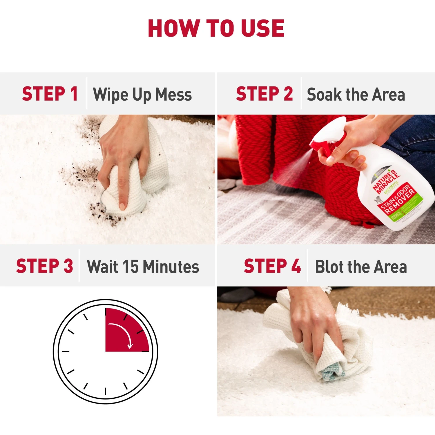 Nature's Miracle Dog Enzymatic Stain Remover & Odor Eliminator Spray, Melon Burst Scent, 32-oz Bottle 5 Nature's Miracle Dog Enzymatic Stain Remover & Odor Eliminator Spray, Melon Burst Scent, 32-oz Bottle - Image 3