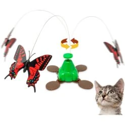 Pet Zone Fly By Spinner Interactive Cat Toy -Furry Friends 115571 PT4. AC SS1800 V1637362620
