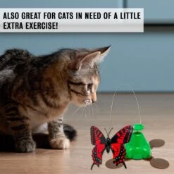 Pet Zone Fly By Spinner Interactive Cat Toy -Furry Friends 115571 PT7. AC SS1800 V1637363831