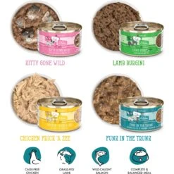 Weruva Cats In The Kitchen Cuties Variety Pack Grain-Free Canned Cat Food -Furry Friends 115896 PT3. AC SS1800 V1702597594