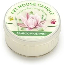 Pet House Bamboo Watermint Natural Plant-Based Mini Candle