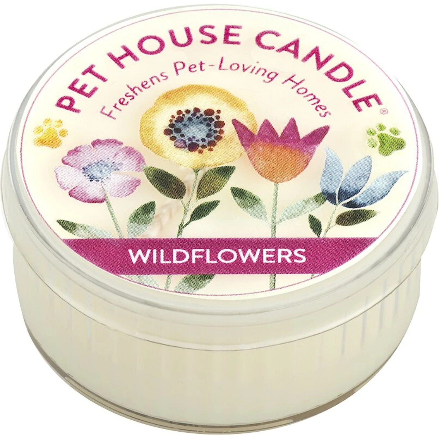 Pet House Wildflowers Natural Plant-Based Mini Candle 3 Pet House Wildflowers Natural Plant-Based Mini Candle