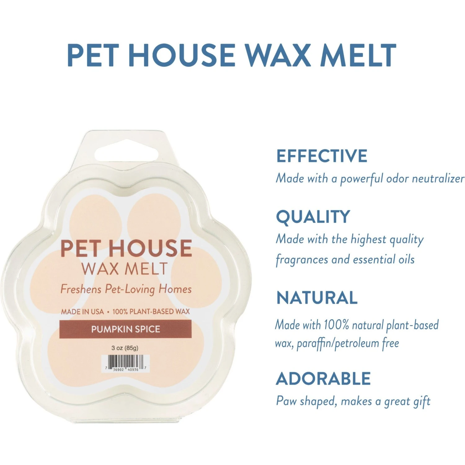 Pet House Pumpkin Spice Natural Plant-Based Wax Melt 5 Pet House Pumpkin Spice Natural Plant-Based Wax Melt - Image 3