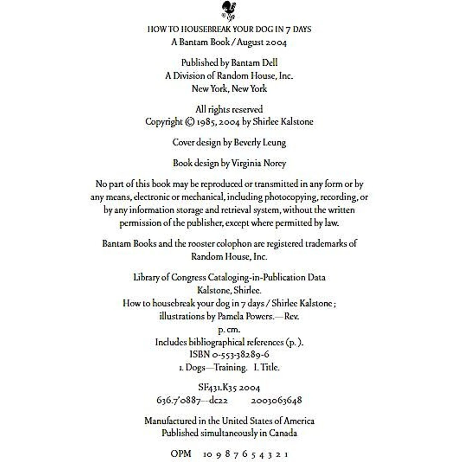 Penguin Random House How To Housebreak Your Dog In 7 Days 5 Penguin Random House How To Housebreak Your Dog In 7 Days - Image 3