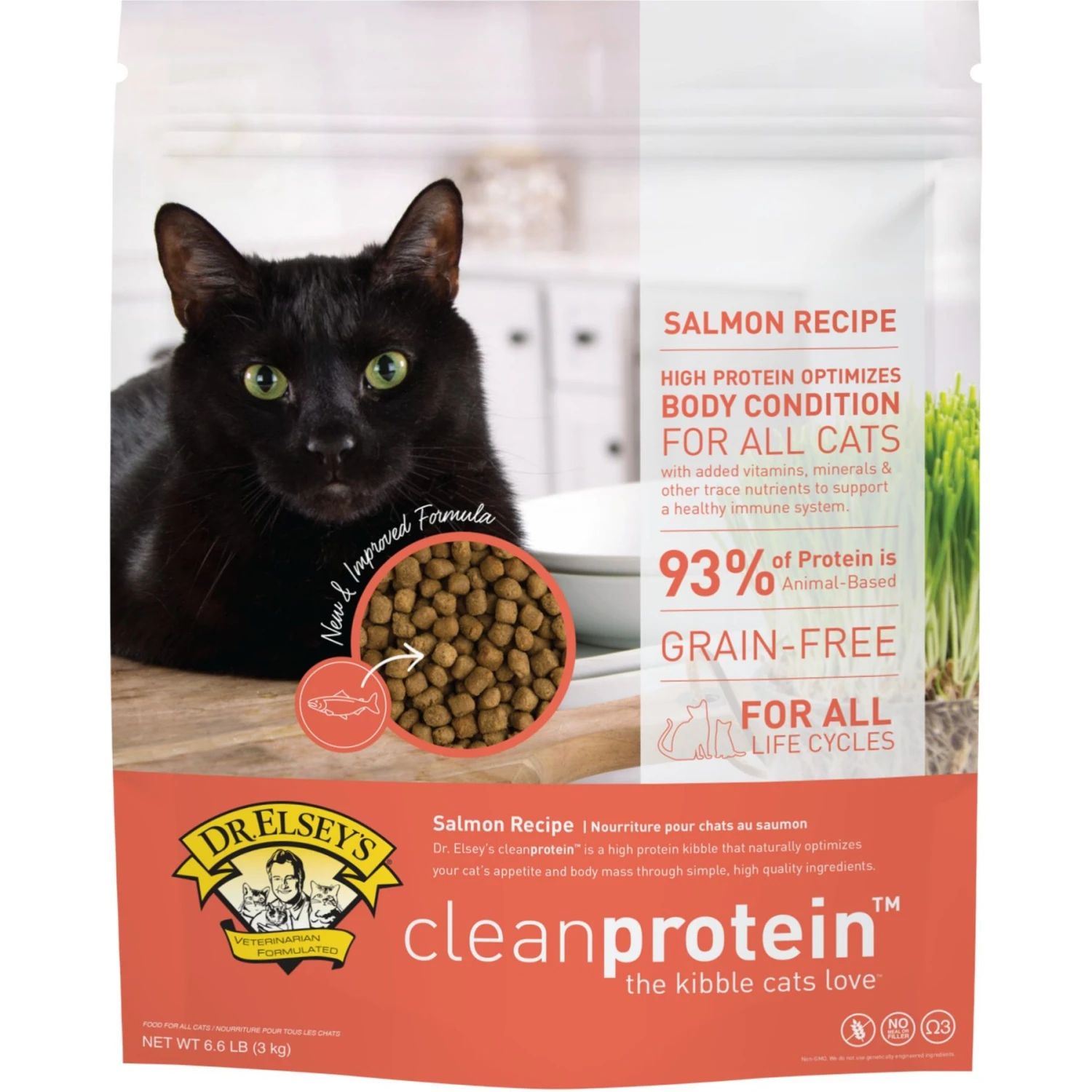 Dr. Elsey's Cleanprotein Salmon Kibble Cat Dry Food 3 Dr. Elsey's Cleanprotein Salmon Kibble Cat Dry Food