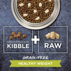 Instinct Raw Boost Healthy Weight Grain-Free Chicken & Freeze-Dried Raw Coated Pieces Recipe Dry Cat Food -Furry Friends 119123 PT2. AC SS1800 V1548802333