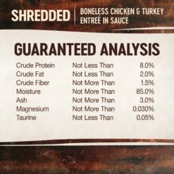 Wellness CORE Signature Selects Shredded Boneless Chicken & Turkey Entree In Sauce Grain-Free Natural Canned Cat Food -Furry Friends 119859 PT4. AC SS1800 V1678387568