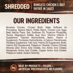Wellness CORE Signature Selects Shredded Boneless Chicken & Beef Entree In Sauce Grain-Free Canned Cat Food -Furry Friends 119914 PT3. AC SS1800 V1678460779