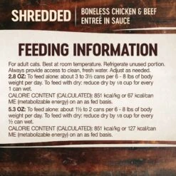 Wellness CORE Signature Selects Shredded Boneless Chicken & Beef Entree In Sauce Grain-Free Canned Cat Food -Furry Friends 119914 PT5. AC SS1800 V1678386701