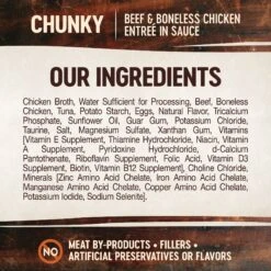 Wellness CORE Signature Selects Chunky Beef & Boneless Chicken Entree In Sauce Grain-Free Canned Cat Food -Furry Friends 119956 PT3. AC SS1800 V1678460775