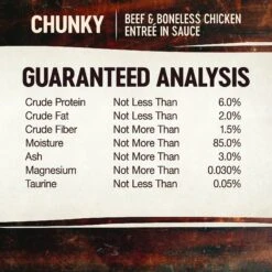 Wellness CORE Signature Selects Chunky Beef & Boneless Chicken Entree In Sauce Grain-Free Canned Cat Food -Furry Friends 119956 PT6. AC SS1800 V1621981668