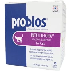 Probios Intelliflora Probiotic Cat Supplement, 30 Count