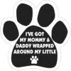 Magnetic Pedigrees "Wrapped Around My Little Paw Print" Paw Magnet -Furry Friends 120999 MAIN. AC SS1800 V1493070727