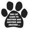Magnetic Pedigrees "One Cat Leads To Another…" Paw Magnet 1 Magnetic Pedigrees "One Cat Leads To Another…" Paw Magnet -Furry Friends 121016 MAIN. AC SS1800 V1493070721