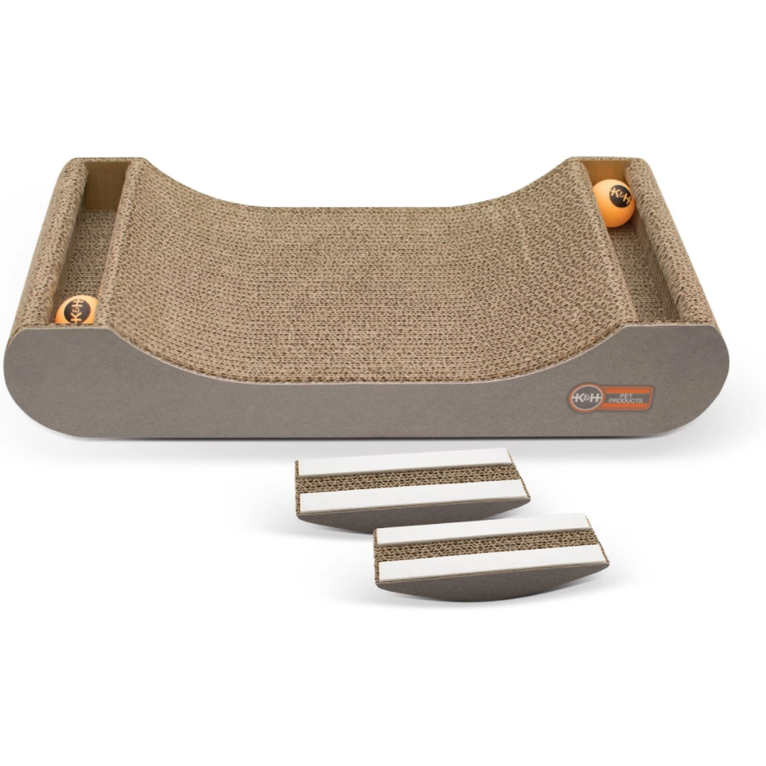 K&H Pet Products Kitty Tippy Scratch N' Track Cat Scratcher Toy With Catnip 3 K&H Pet Products Kitty Tippy Scratch N' Track Cat Scratcher Toy With Catnip