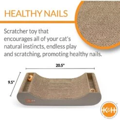 K&H Pet Products Kitty Tippy Scratch N' Track Cat Scratcher Toy With Catnip 10 K&H Pet Products Kitty Tippy Scratch N' Track Cat Scratcher Toy With Catnip -Furry Friends 121314 PT1. AC SS1800 V1637628102