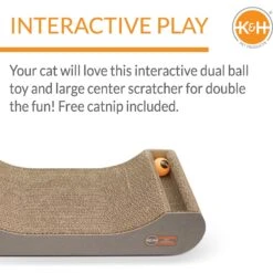 K&H Pet Products Kitty Tippy Scratch N' Track Cat Scratcher Toy With Catnip 11 K&H Pet Products Kitty Tippy Scratch N' Track Cat Scratcher Toy With Catnip -Furry Friends 121314 PT2. AC SS1800 V1637629369