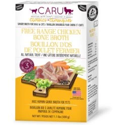 Caru Free Range Chicken Bone Broth Human-Grade Dog & Cat Wet Food Topper
