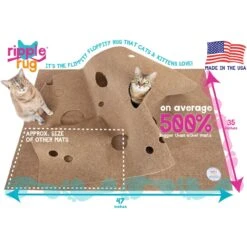 SnugglyCat Ripple Rug Cat Activity Play Mat -Furry Friends 122790 PT1. AC SS1800 V1493834023