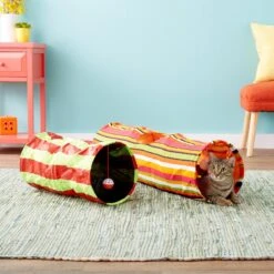 Pet Magasin Collapsible Cat Tunnel Toys, 2-pack -Furry Friends 125032 PT7. AC SS1800 V1527258361