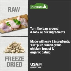 PureBites Chicken Breast & Catnip Freeze-Dried Cat Treats -Furry Friends 125296 PT3. AC SS1800 V1677615516