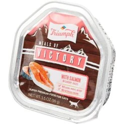 Triumph Meals Of Victory With Salmon In Savory Juices Cat Food Trays