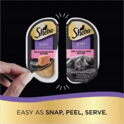 Sheba Perfect Portions Chicken & Salmon Pate Entree Variety Pack Adult Wet Cat Food Trays -Furry Friends 126370 PT3. AC SS1800 V1626815782