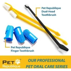 Pet Republique Dog & Cat Dual-Head Toothbrush -Furry Friends 128492 PT4. AC SS1800 V1617314804