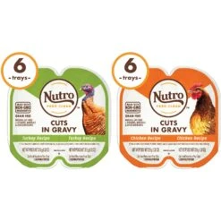 Nutro Perfect Portions Grain-Free Real Turkey & Real Chicken Cuts In Gravy Recipe Variety Pack Adult Wet Cat Food Trays -Furry Friends 128587 PT2. AC SS1800 V1702678352