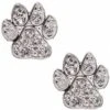 Pet Friends Pave Paw Stud Earrings 2 Pet Friends Pave Paw Stud Earrings -Furry Friends 129392 MAIN. AC SS1800 V1497564227