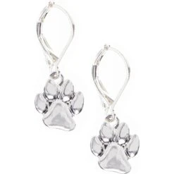 Pet Friends Paw Print Drop Earrings