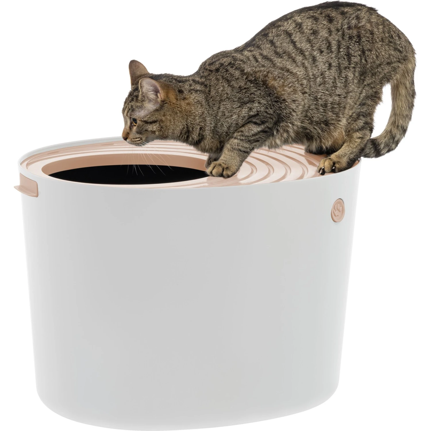 IRIS USA Round Top Entry Cat Litter Box & Scoop 3 IRIS USA Round Top Entry Cat Litter Box & Scoop
