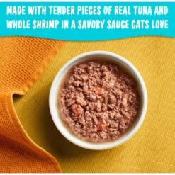 Meow Mix Tender Favorites With Real Tuna & Whole Shrimp In Sauce Cat Food Trays -Furry Friends 130523 PT2. AC SS1800 V1670940345