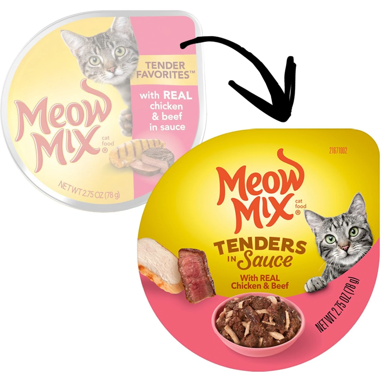 Meow Mix Tenders In Sauce With Real Chicken & Beef Wet Cat Food 4 Meow Mix Tenders In Sauce With Real Chicken & Beef Wet Cat Food - Image 2