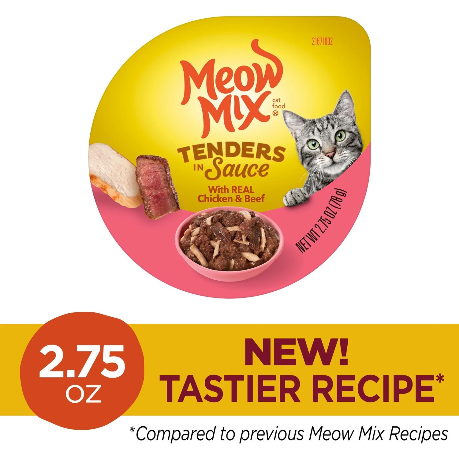 Meow Mix Tenders In Sauce With Real Chicken & Beef Wet Cat Food 5 Meow Mix Tenders In Sauce With Real Chicken & Beef Wet Cat Food - Image 3
