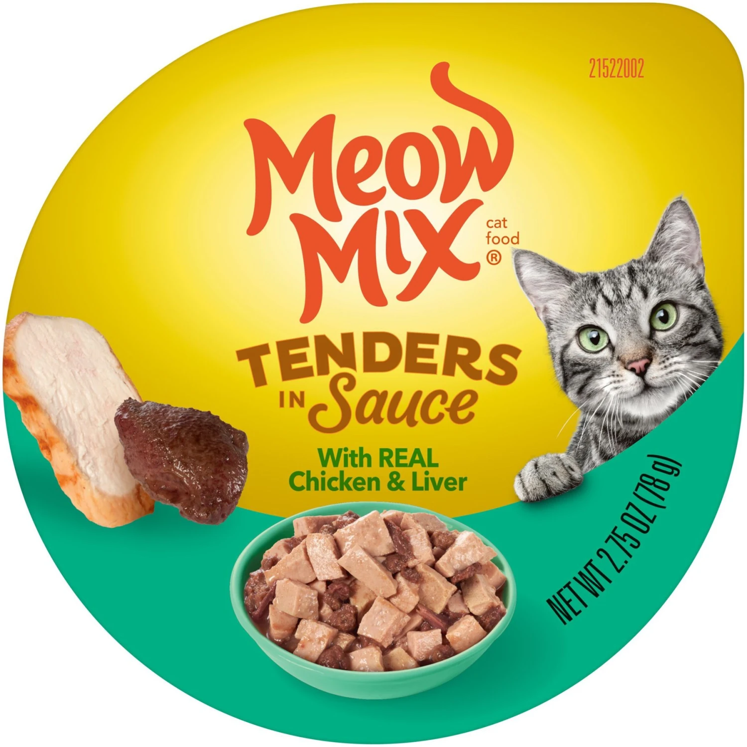 Meow Mix Tenders In Sauce With Real Chicken & Liver Wet Cat Food 3 Meow Mix Tenders In Sauce With Real Chicken & Liver Wet Cat Food