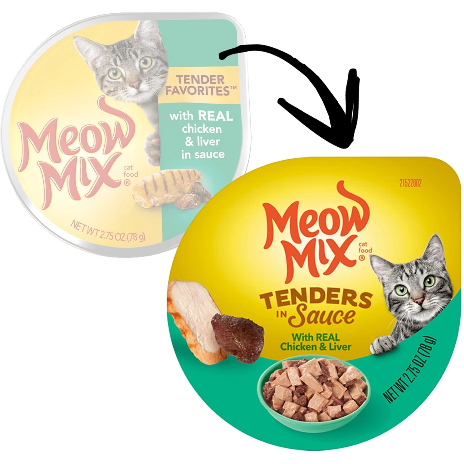 Meow Mix Tenders In Sauce With Real Chicken & Liver Wet Cat Food 4 Meow Mix Tenders In Sauce With Real Chicken & Liver Wet Cat Food - Image 2