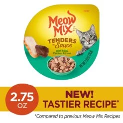 Meow Mix Tenders In Sauce With Real Chicken & Liver Wet Cat Food 13 Meow Mix Tenders In Sauce With Real Chicken & Liver Wet Cat Food -Furry Friends 130526 PT2. AC SS1800 V1674772442