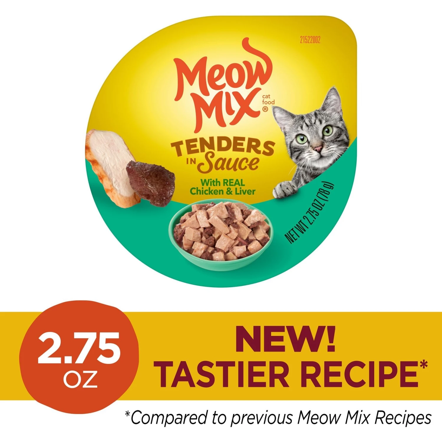 Meow Mix Tenders In Sauce With Real Chicken & Liver Wet Cat Food 5 Meow Mix Tenders In Sauce With Real Chicken & Liver Wet Cat Food - Image 3