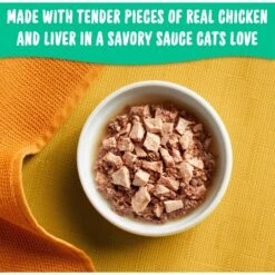 Meow Mix Tenders In Sauce With Real Chicken & Liver Wet Cat Food 15 Meow Mix Tenders In Sauce With Real Chicken & Liver Wet Cat Food -Furry Friends 130526 PT4. AC SS1800 V1674768862