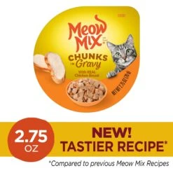 Meow Mix Chunks In Gravy With Real Chicken Breast Wet Cat Food 13 Meow Mix Chunks In Gravy With Real Chicken Breast Wet Cat Food -Furry Friends 130528 PT2. AC SS1800 V1674772973