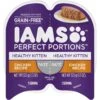 Iams Perfect Portions Healthy Kitten Chicken Recipe Pate Grain-Free Wet Cat Food Trays -Furry Friends 131321 MAIN. AC SS1800 V1617073621
