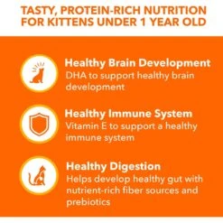Iams Perfect Portions Healthy Kitten Chicken Recipe Pate Grain-Free Wet Cat Food Trays -Furry Friends 131321 PT3. AC SS1800 V1617075772
