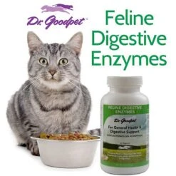 Dr. Goodpet Digestive Enzymes Cat Supplement -Furry Friends 131553 PT3. AC SS1800 V1501165300