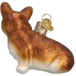 Old World Christmas Pembroke Welsh Corgi Glass Tree Ornament -Furry Friends 131989 PT2. AC SS1800 V1499978908