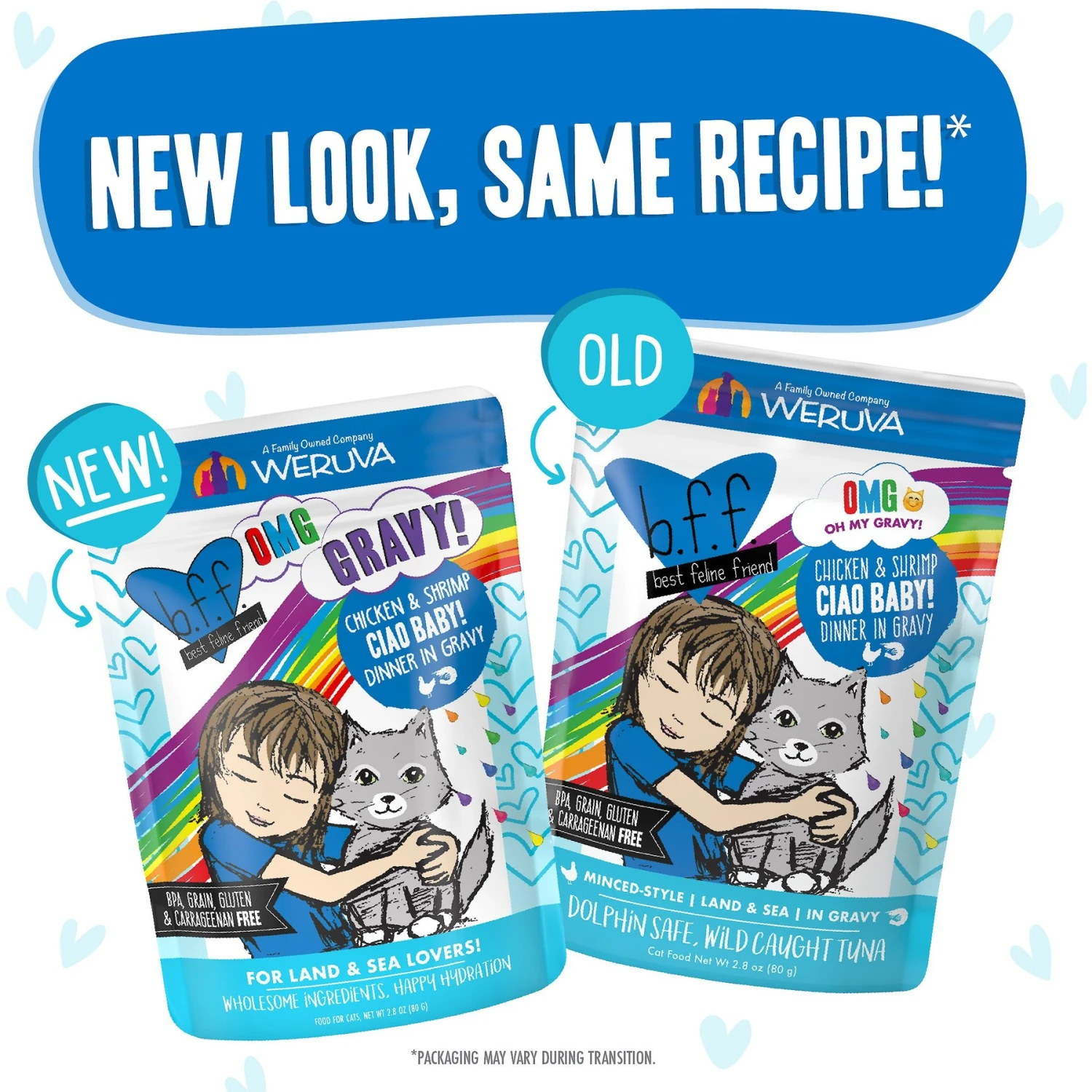 BFF OMG Ciao Baby! Chicken & Shrimp Dinner In Gravy Grain-Free Cat Food Pouches 8 BFF OMG Ciao Baby! Chicken & Shrimp Dinner In Gravy Grain-Free Cat Food Pouches - Image 6