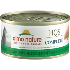 Almo Nature HQS Complete Chicken Recipe With Green Beans Grain-Free Canned Cat Food