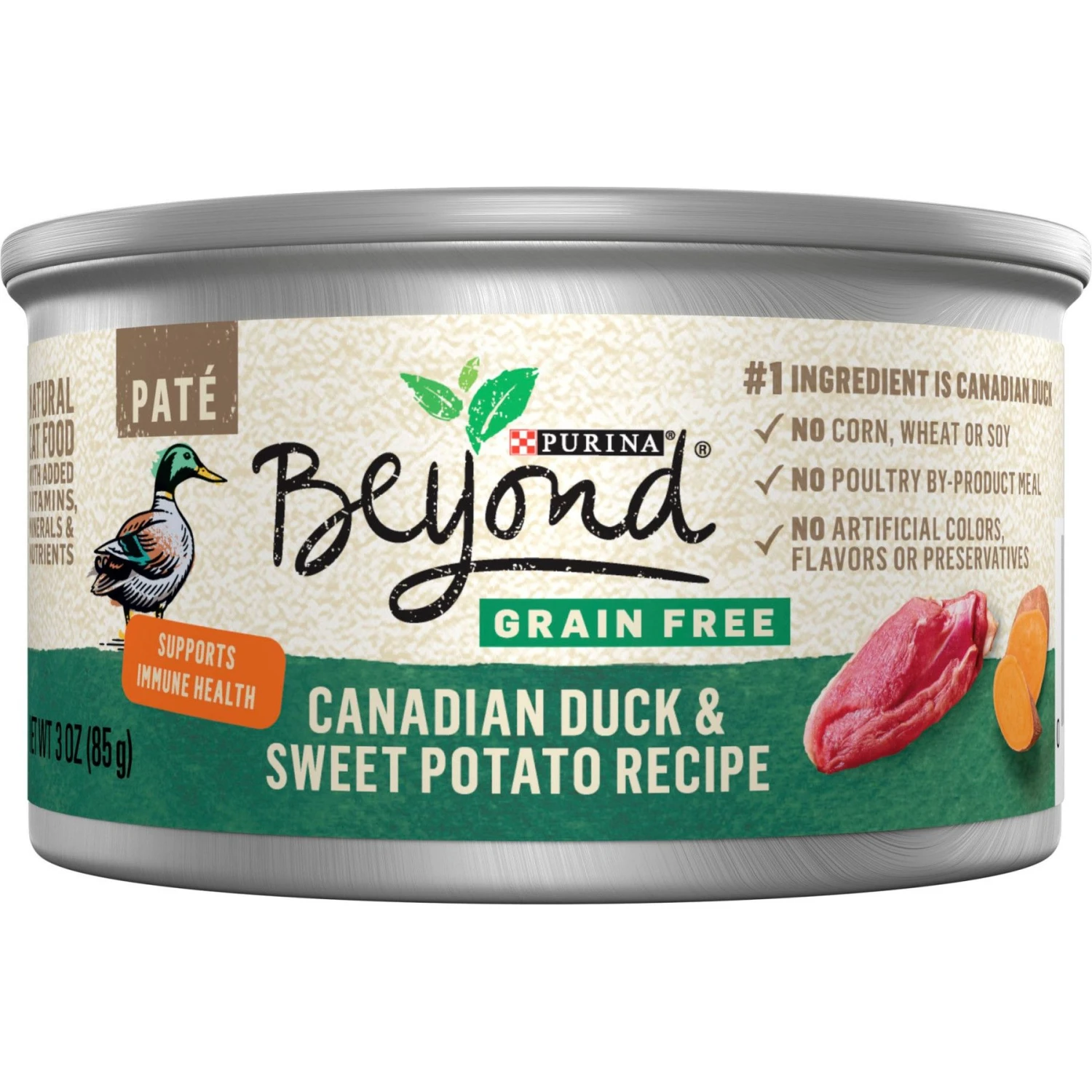 Purina Beyond Duck & Sweet Potato Pate Recipe Grain-Free Canned Cat Food 3 Purina Beyond Duck & Sweet Potato Pate Recipe Grain-Free Canned Cat Food