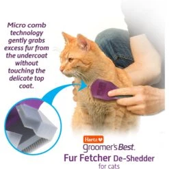 Hartz Groomer's Best Fur Fetcher DeShedding Cat Brush 13 Hartz Groomer's Best Fur Fetcher DeShedding Cat Brush -Furry Friends 132681 PT2. AC SS1800 V1657655413