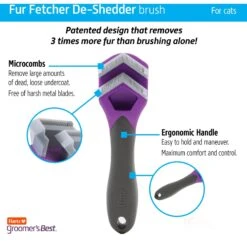 Hartz Groomer's Best Fur Fetcher DeShedding Cat Brush 14 Hartz Groomer's Best Fur Fetcher DeShedding Cat Brush -Furry Friends 132681 PT3. AC SS1800 V1657655413